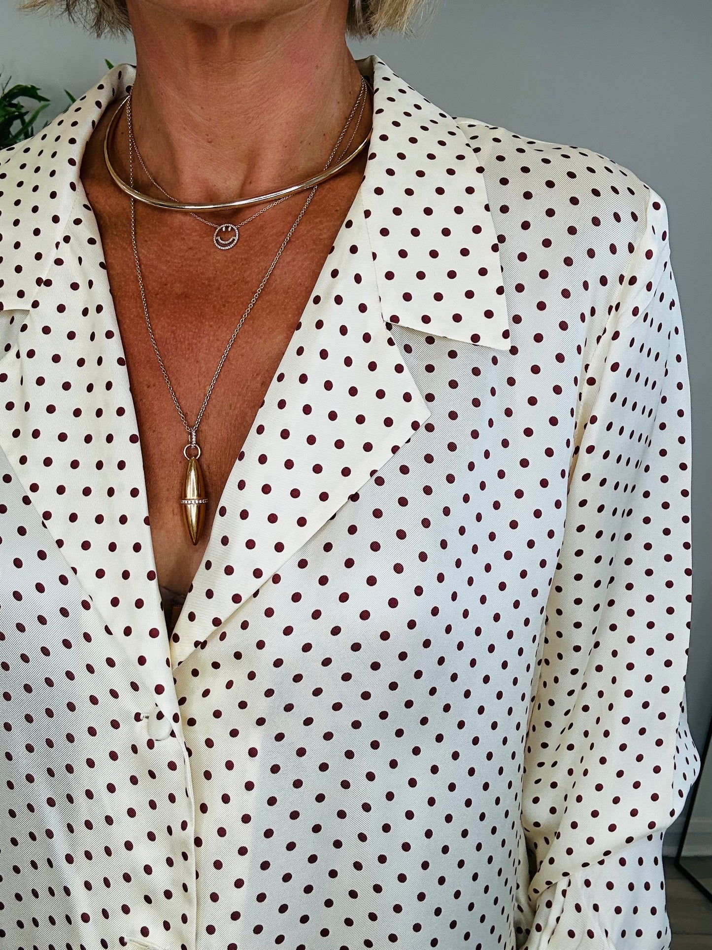 Polka Dot Elene Shirt - Size XL