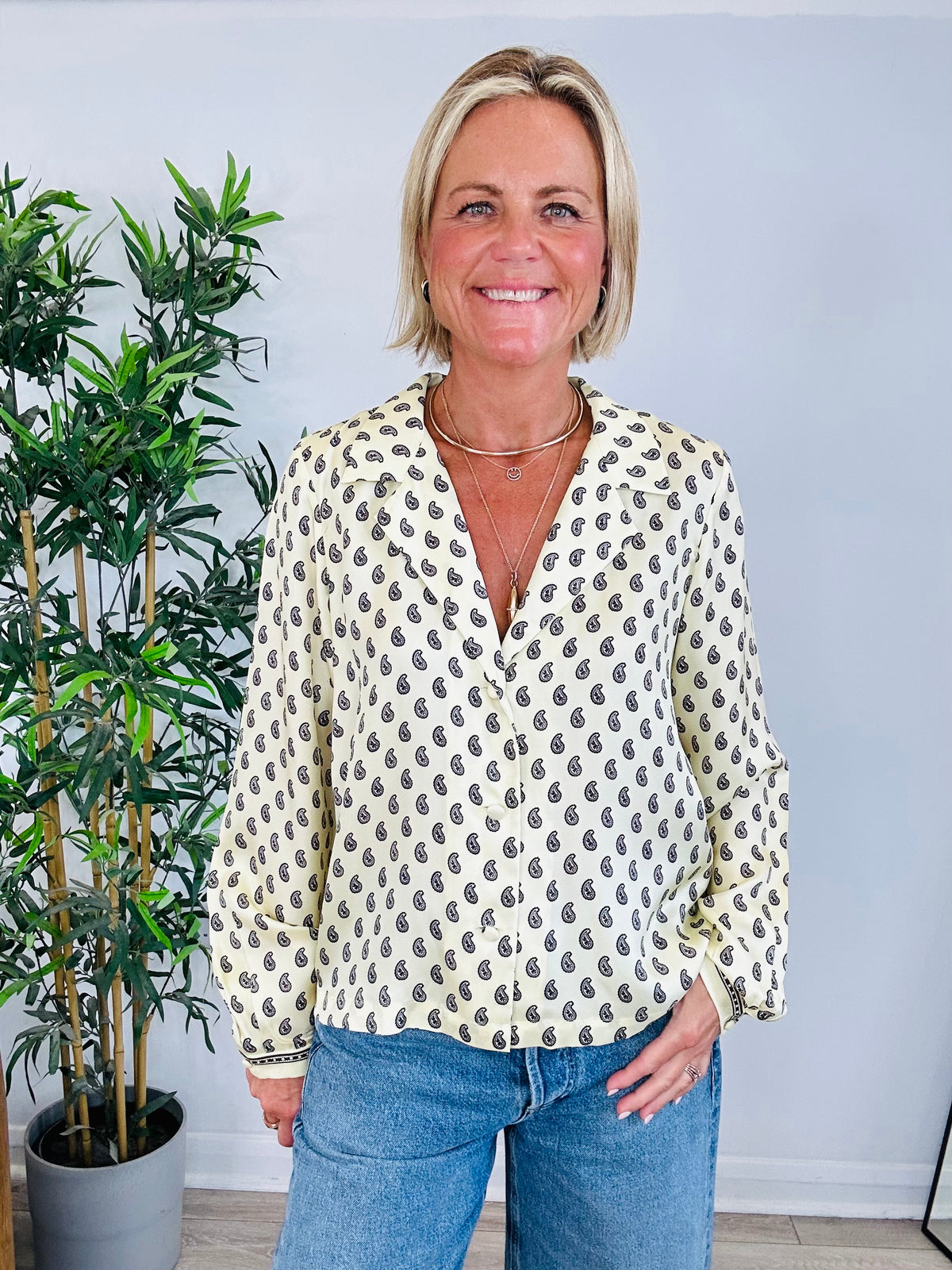 Taormina Paisley Elene Shirt - Size XL