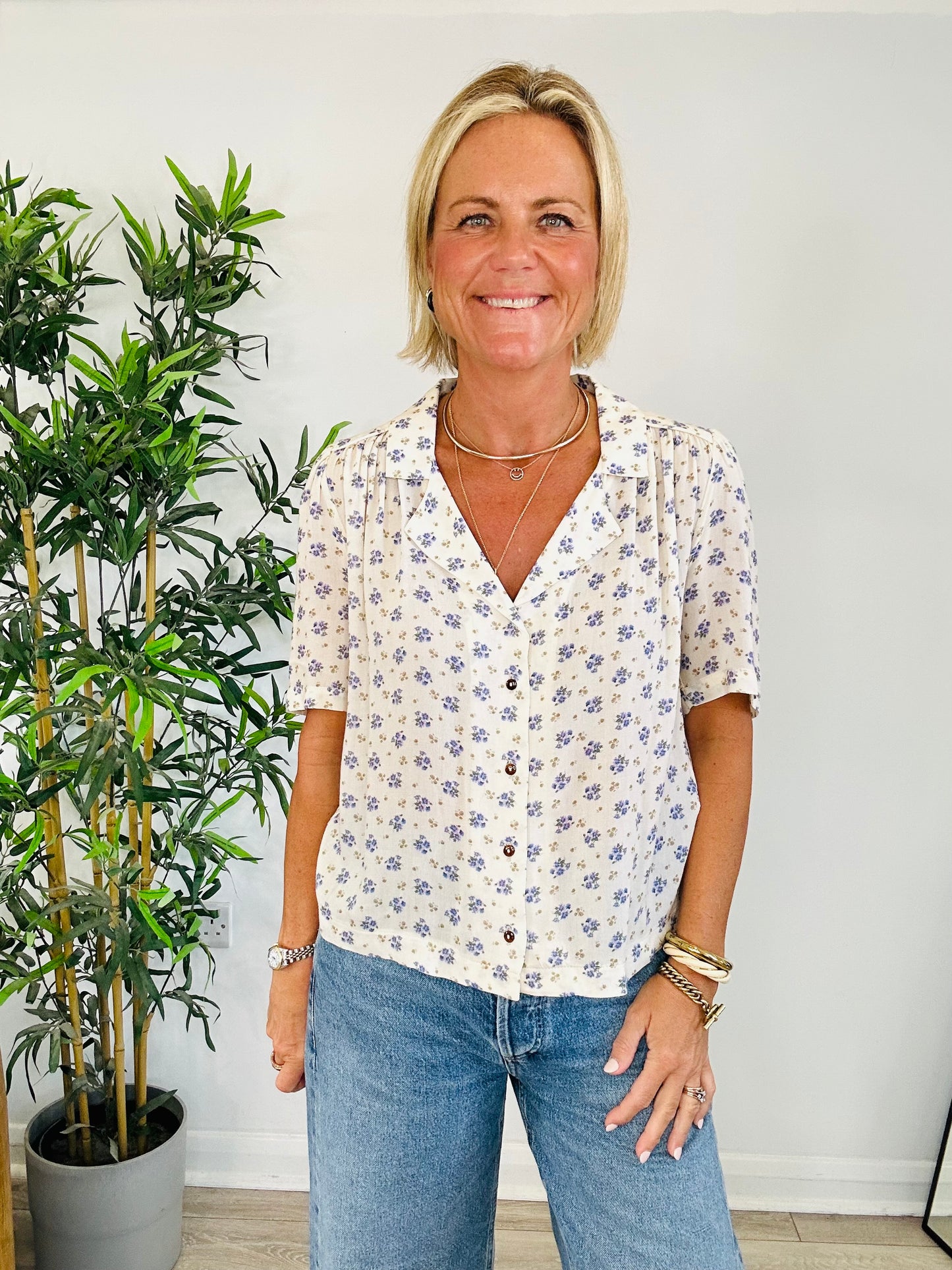 Floral Blouse - Size XS