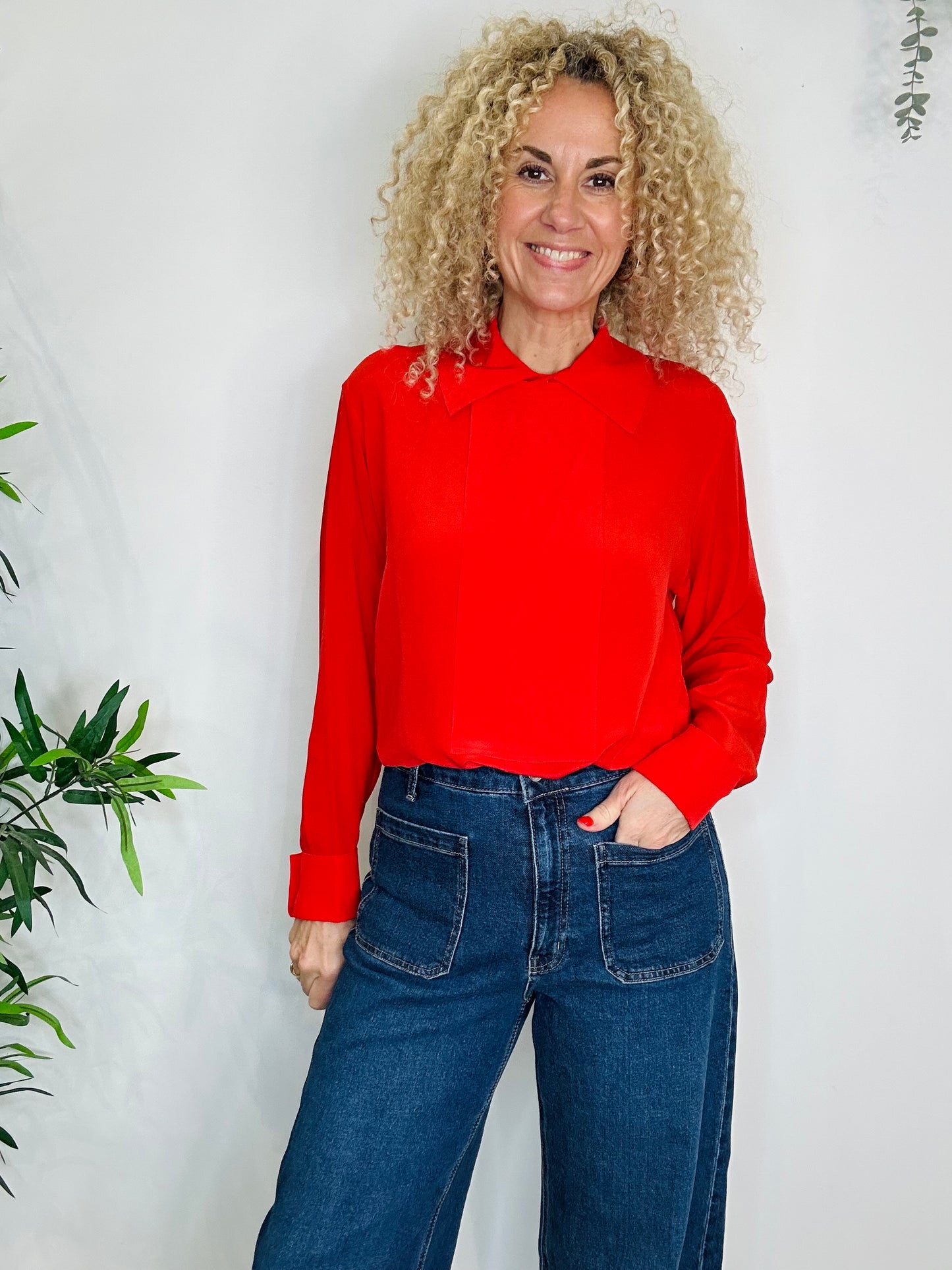 Silk Blouse - Size 8