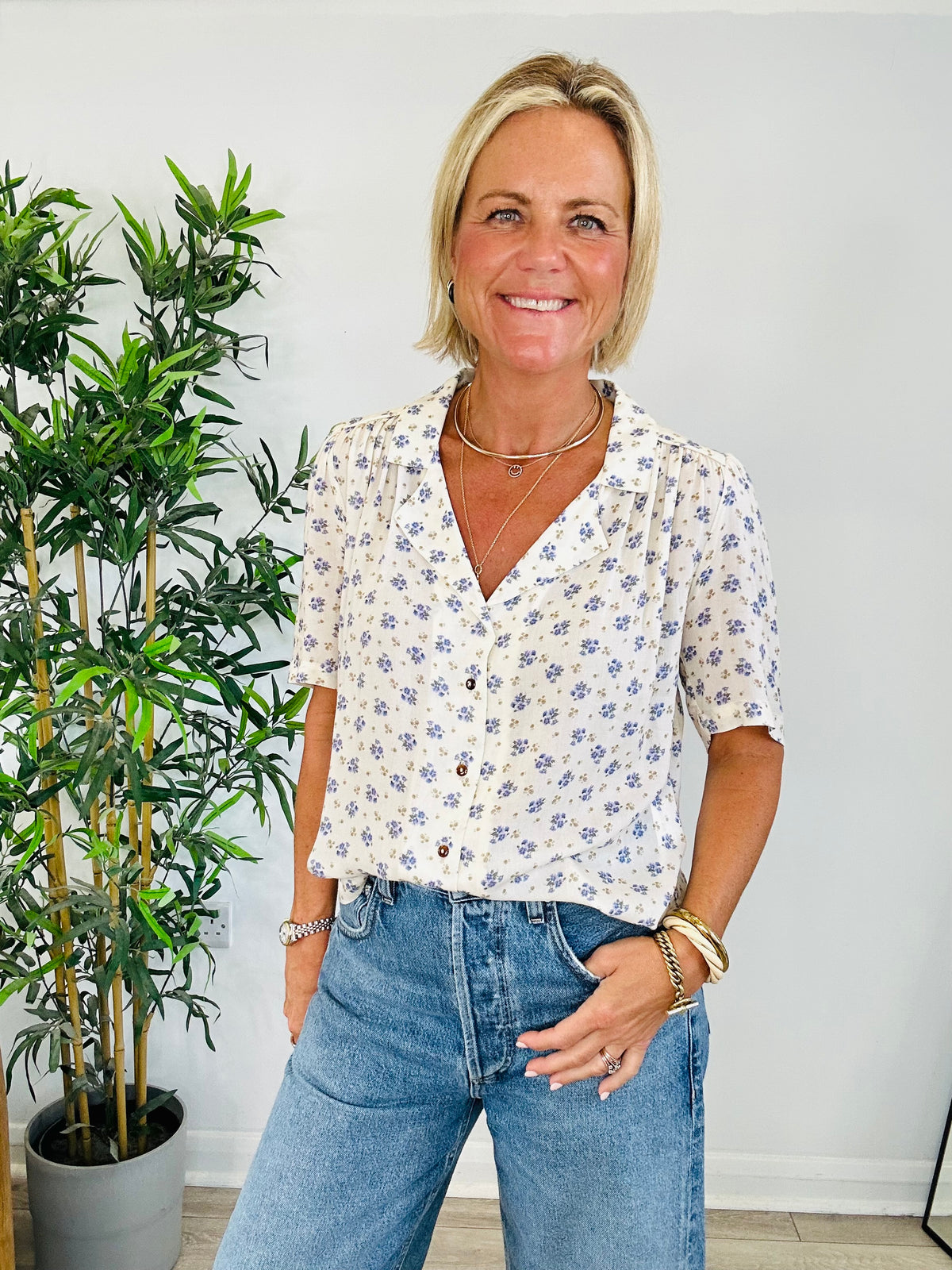 Floral Blouse - Size XS