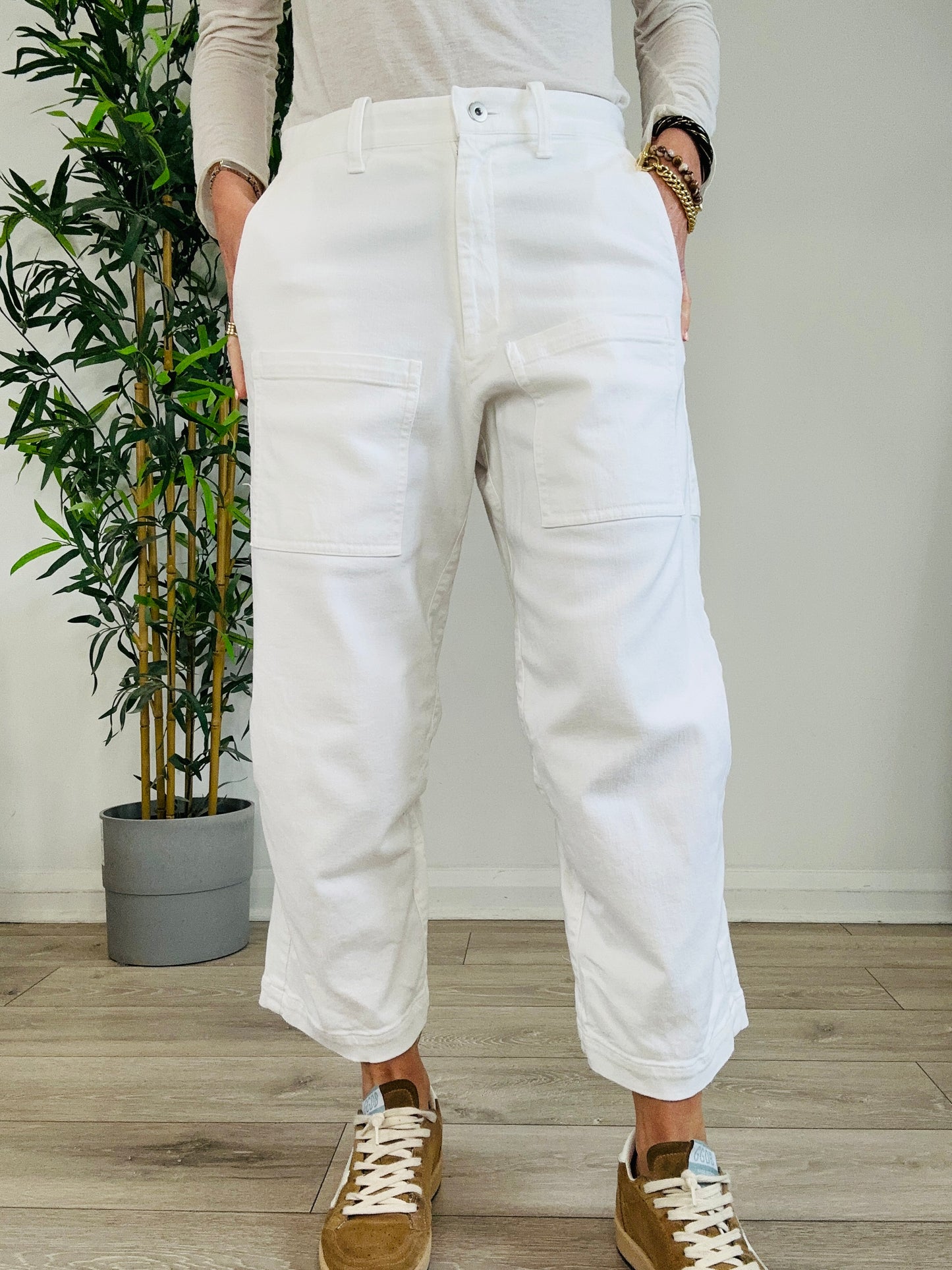 Cropped Trousers - Size 1