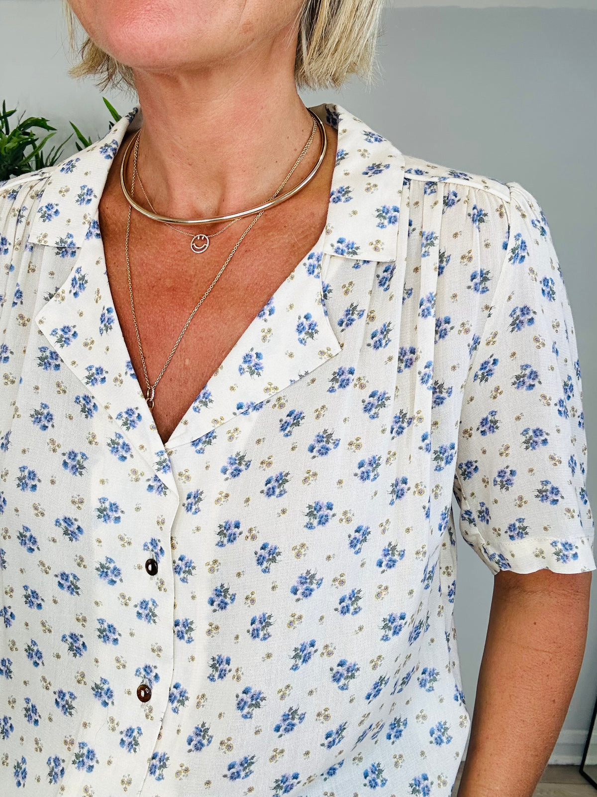 Floral Blouse - Size XS