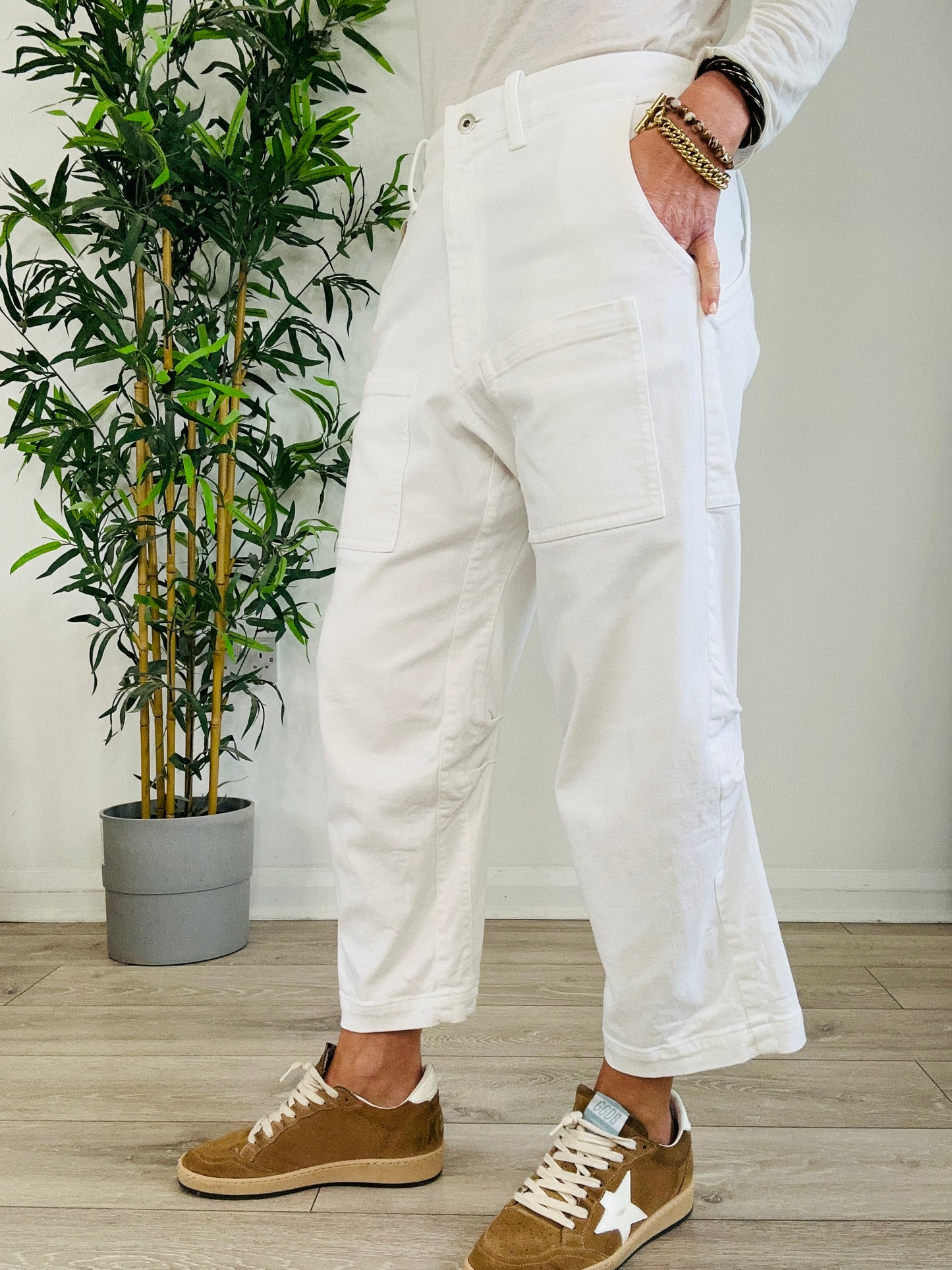 Cropped Trousers - Size 1