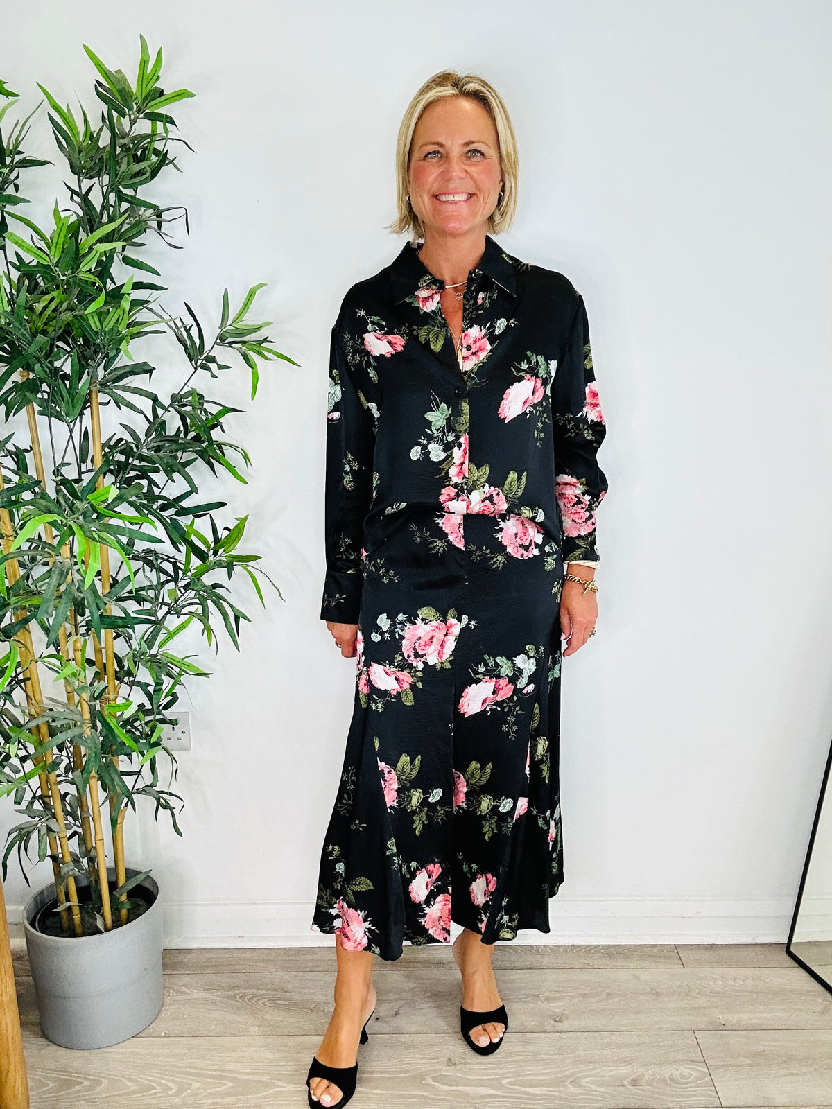 Floral Shirt & Skirt Set - Size 10