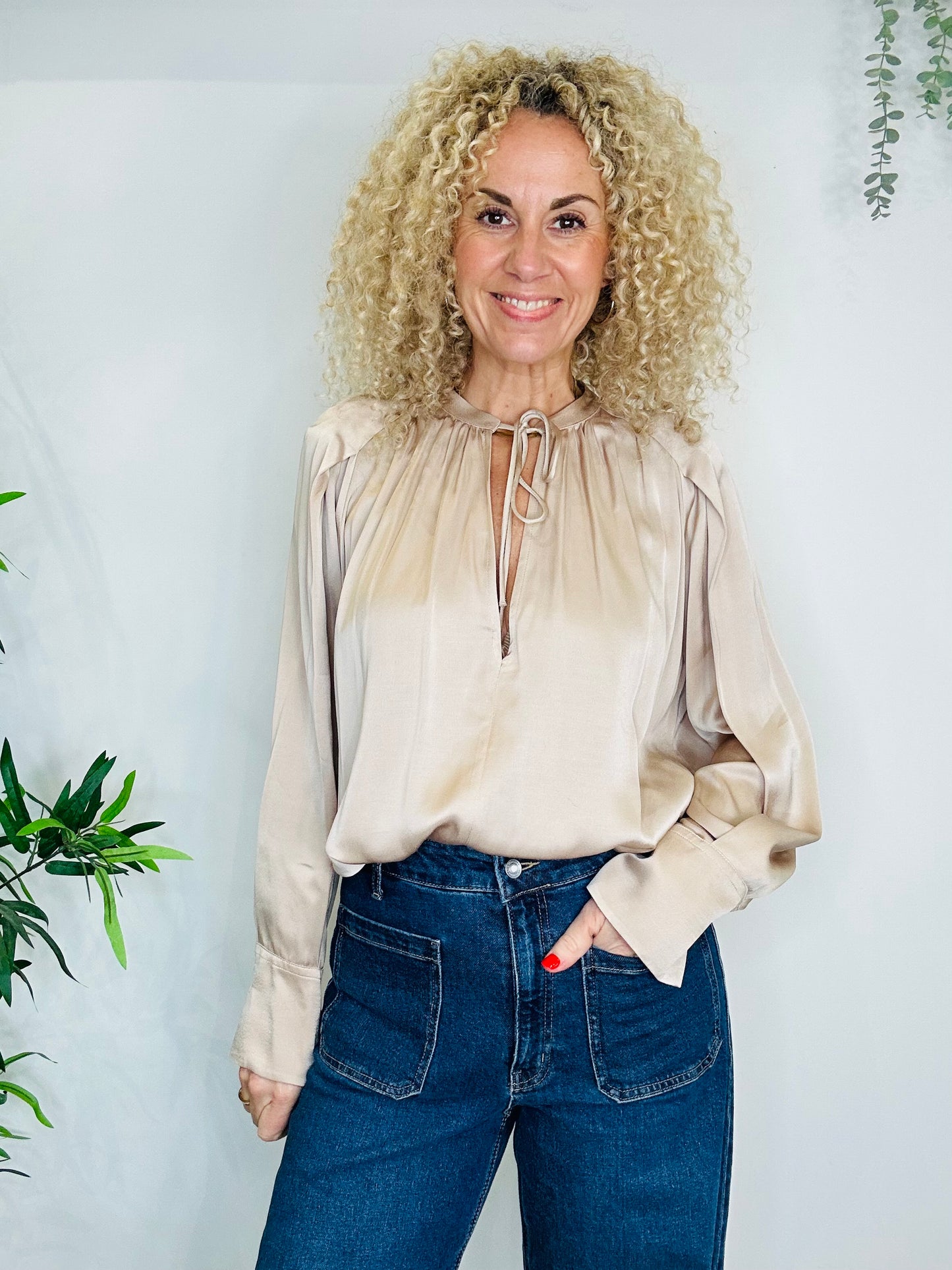 Satin Blouse - Size 12