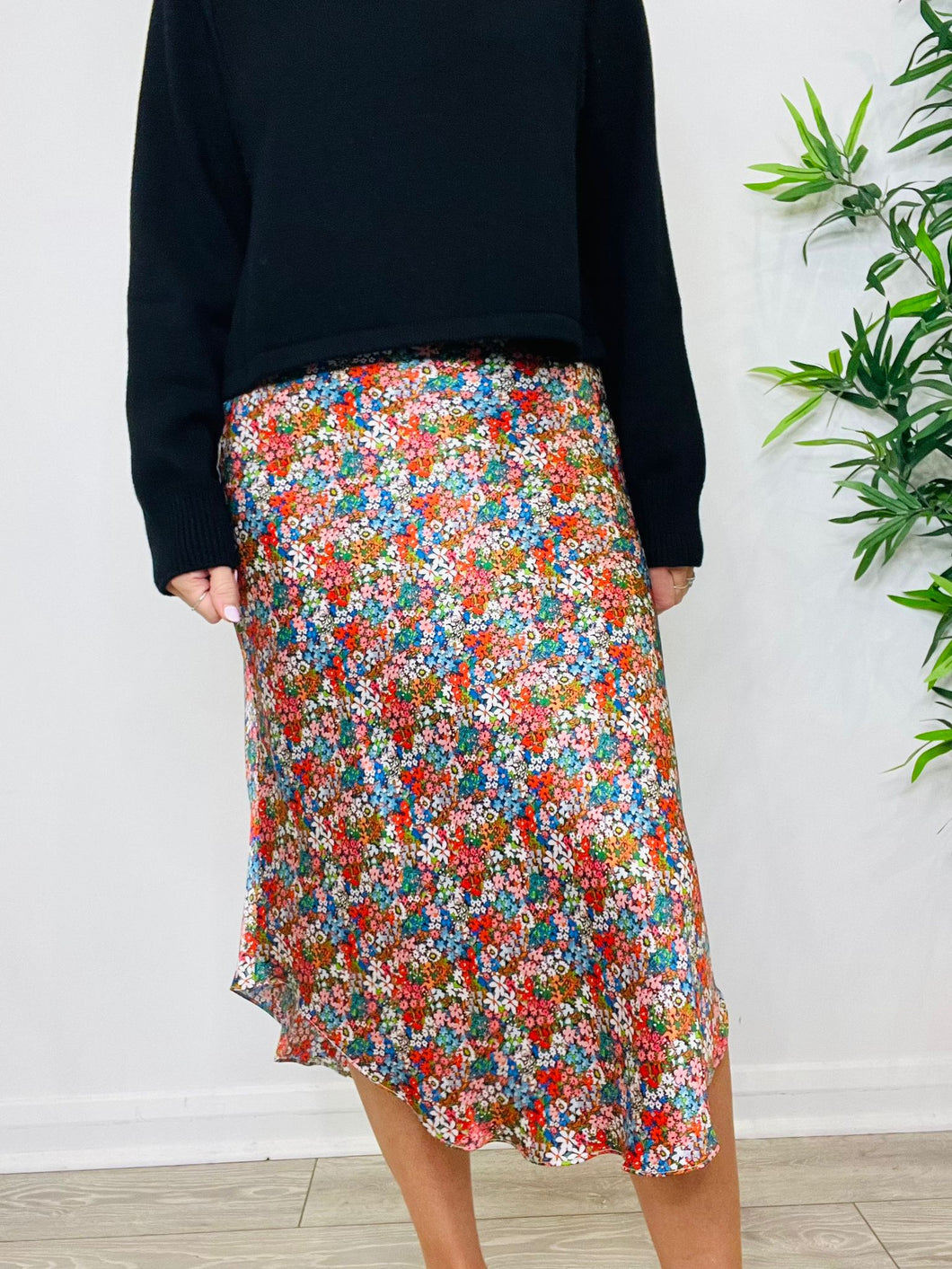 Floral Slip Skirt - Size 2