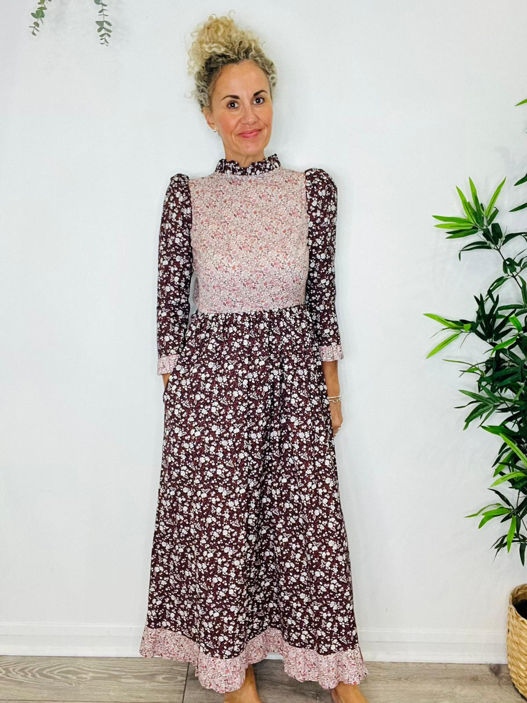 Floral Maxi Dress - Size 6