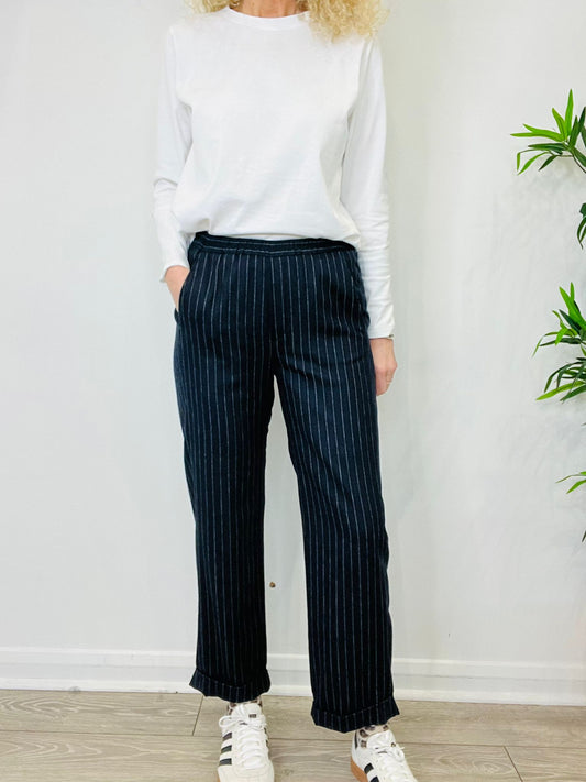 Pinstripe Wool Trousers - Size 1