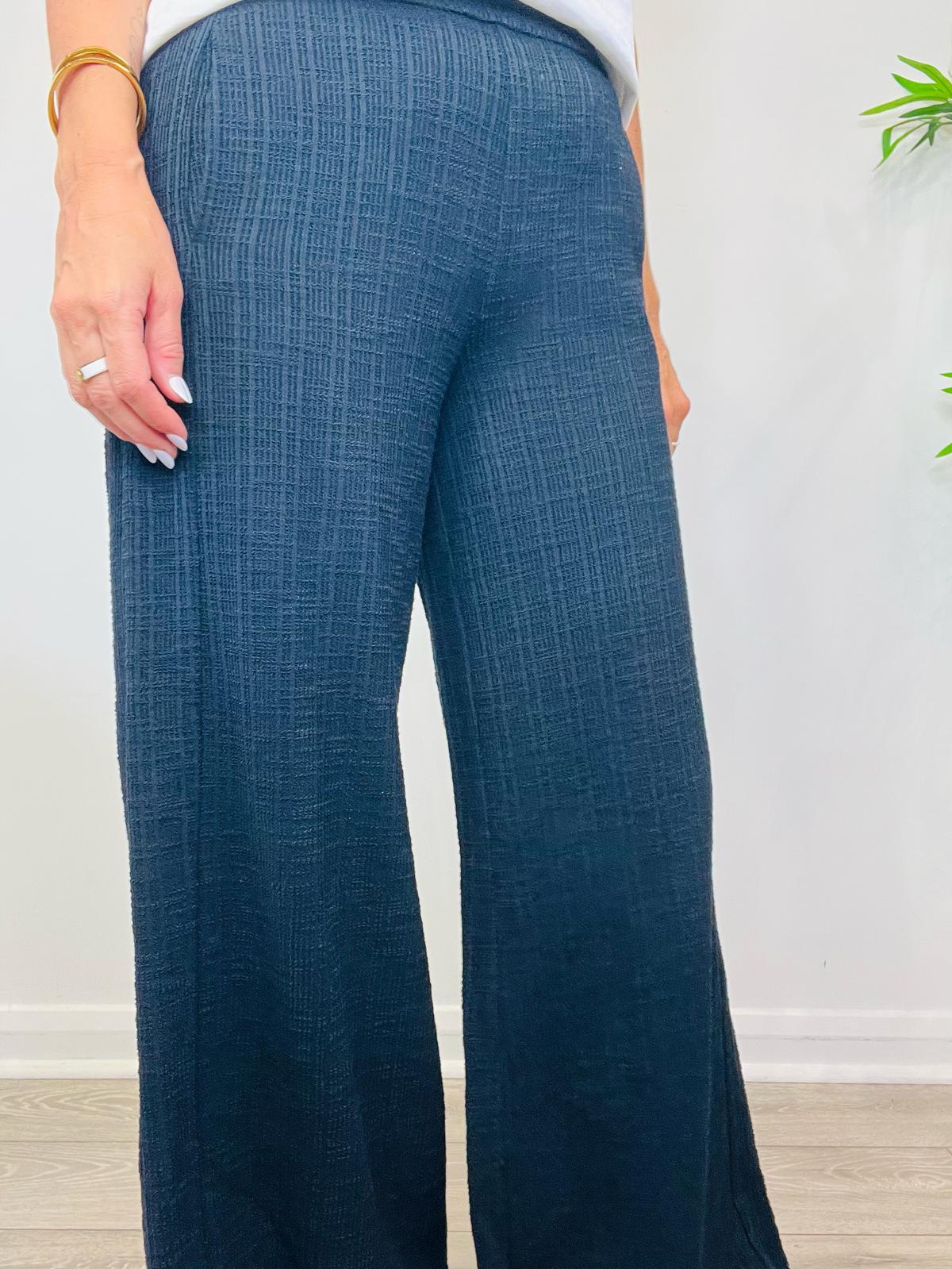 Wide Leg Trousers - Size 10