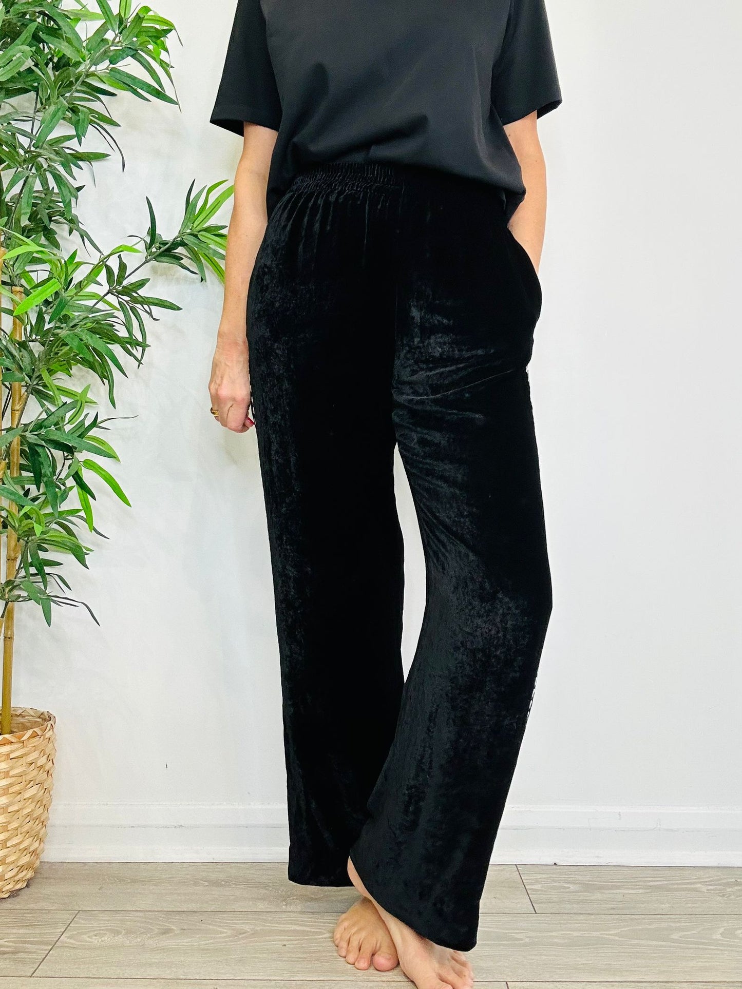 Velour Trousers - Size 42