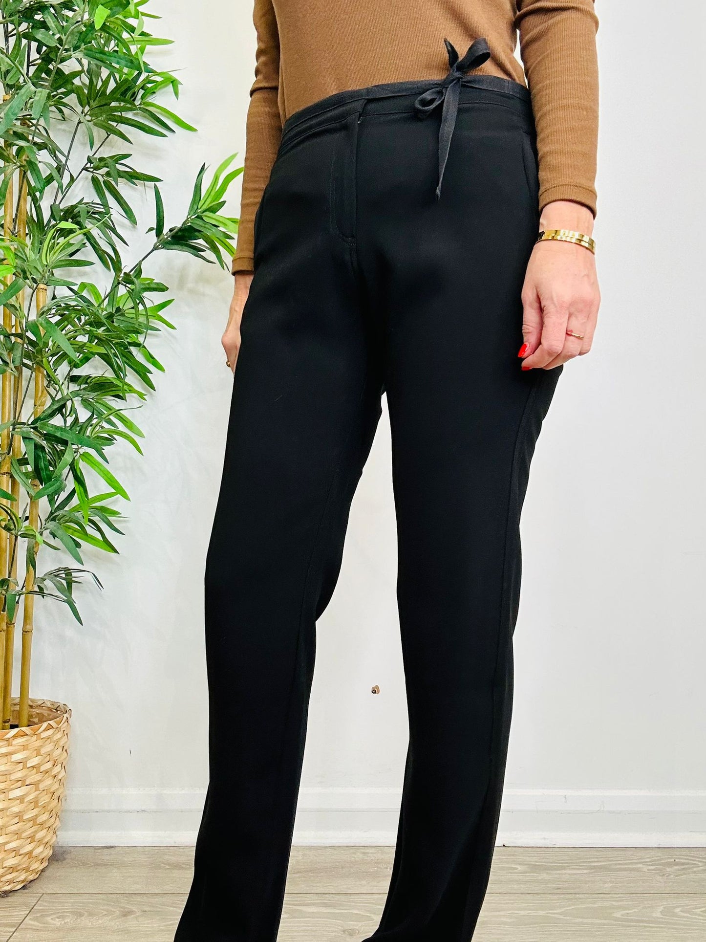 Slim Leg Trousers - Size L