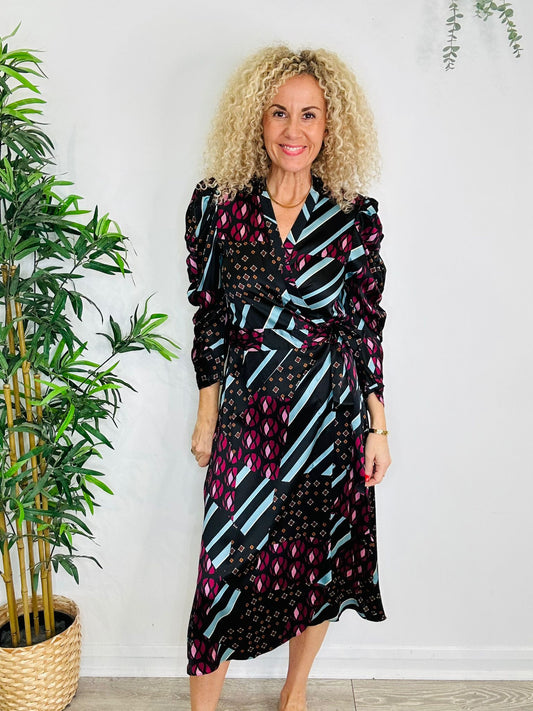 Silk Wrap Dress - Size XS