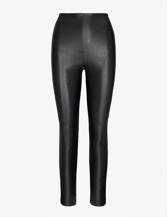 Faux Leather Leggings - Size L