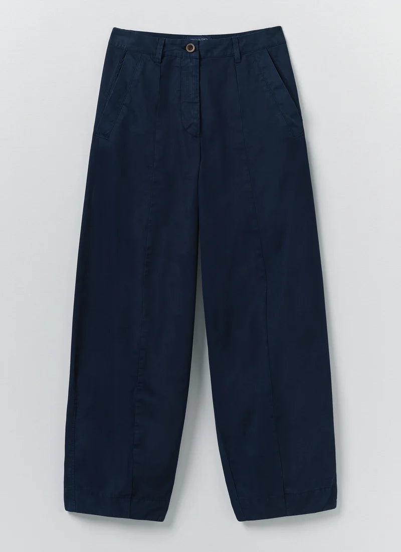 Cropped Cotton Trousers - Size S