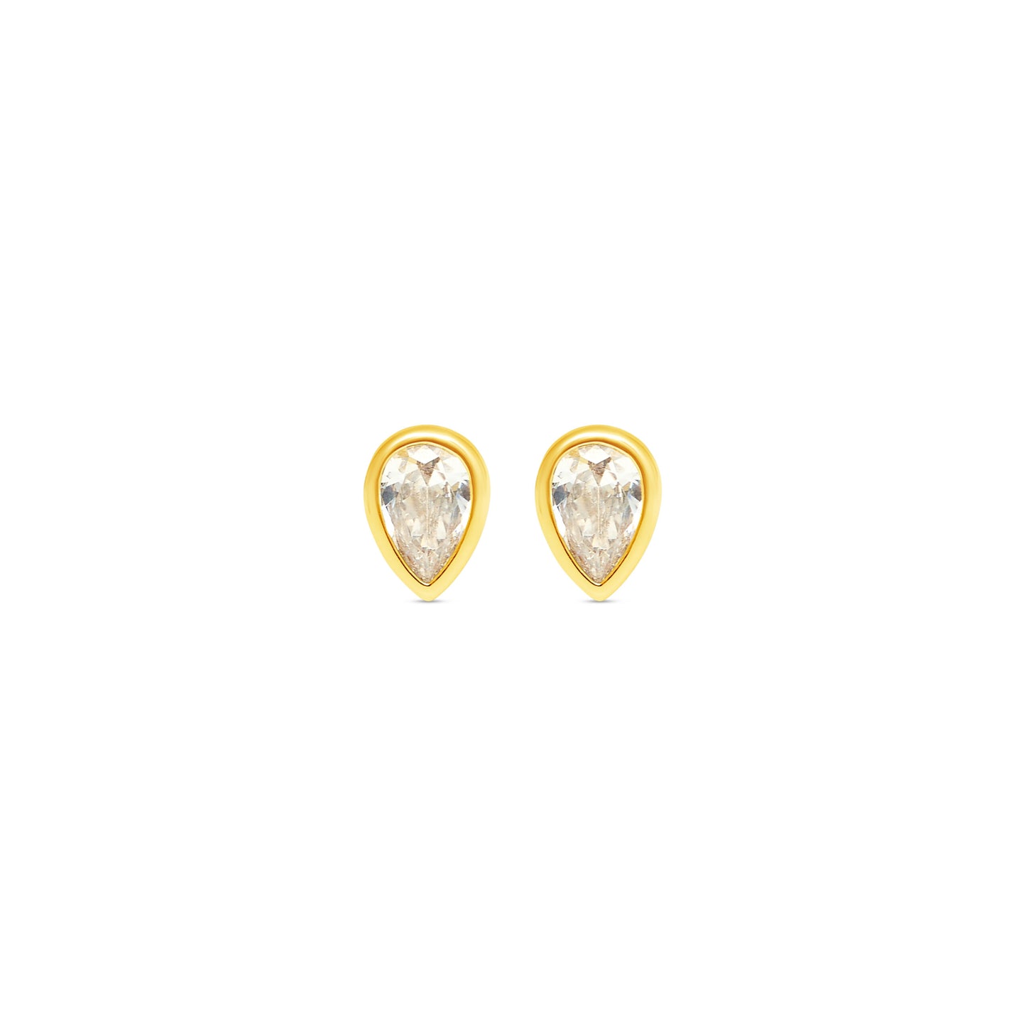 Pear Drop Stud Earrings