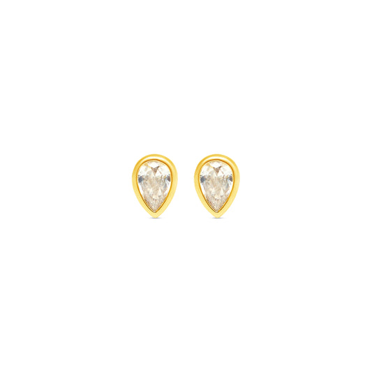 Pear Drop Stud Earrings