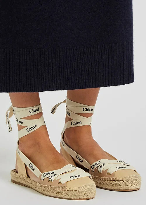 Logo Lace-up Espadrilles - Size 41